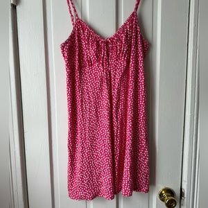 Pink Patterned American Eagle Mini Dress Size Large